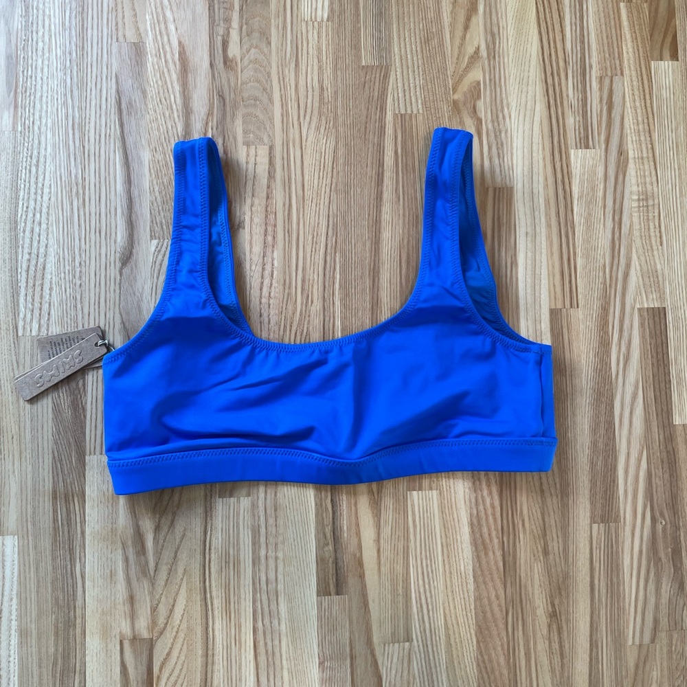 Brand new Skims Swim Top New with tags Size Medium Color Cobalt blue